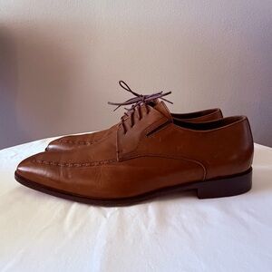 Bruno Magli Tan Leather Oxfords Made in Italy 11.5